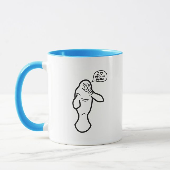 Apollo Beach Florida Manatee Mug (Left)