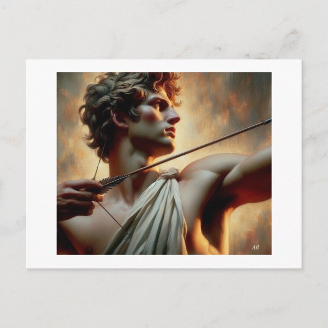 Apollo Greco Roman God,  Postcard (Front)