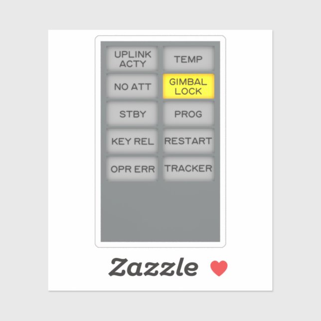 Apollo Guidance Computer Indicator Alarm DSKY (Sheet)
