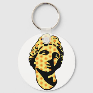 Apollo marble statue key ring