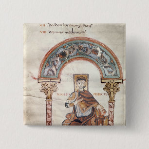 Apollo Medicus, from 'Etymologiae' 15 Cm Square Badge