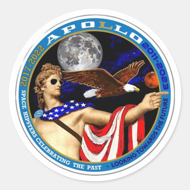 Apollo Past & Future 3" Stickers (Front)