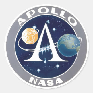 Apollo Program Logo Classic Round Sticker