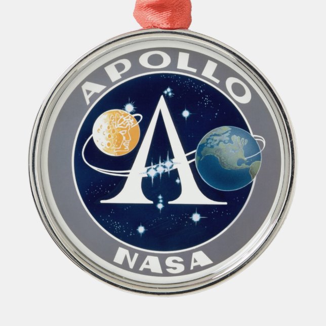 Apollo Program Logo Metal Tree Decoration (Front)