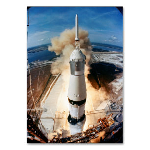 Apollo Saturn V Rocket launch to Moon 1969 Table Number