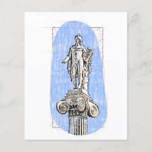 Apollo Statue – Greek Mythology Art Print  Flyer
