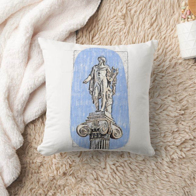 Apollo Statue – Greek Mythology Home Decor  Cushion (Blanket)