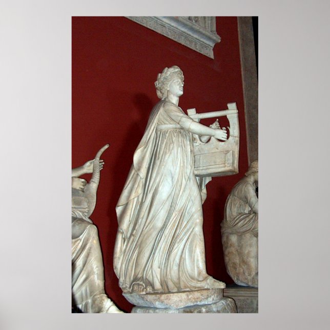 Apollo Statue in the Vatican Museum Print (Front)