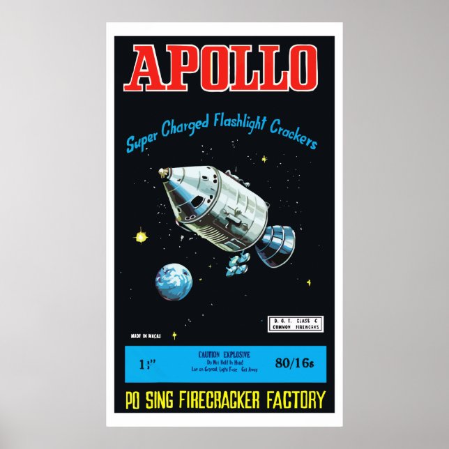 Apollo (Vintage Chinese Firecracker) Poster (Front)