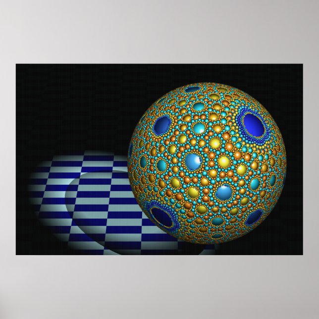 Apollonian sphere packing poster (Front)