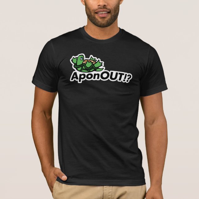 AponOUT!? Turtle Logo T-Shirt (Front)