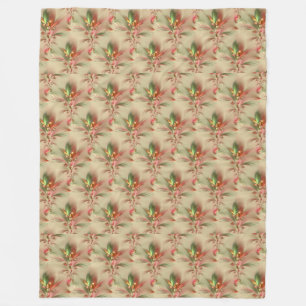 Apophysis Flower Decor Pattern + your ideas Fleece Blanket