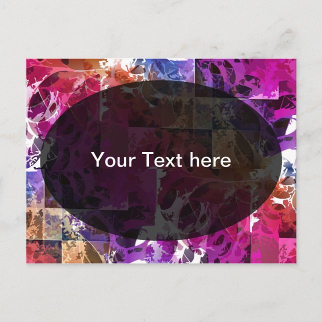 Apophysis Fractal Art - spider web Template Postcard (Front)