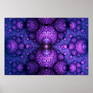 Apophysis Fractal - Atoms Fusion Poster