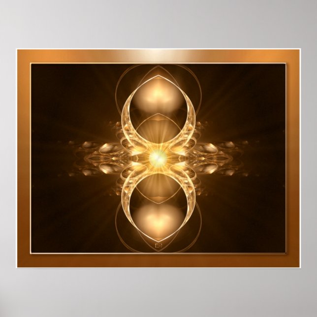Apophysis Fractal - OPEN YOUR BEAUTY Poster (Front)