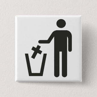 Apostasy 15 Cm Square Badge