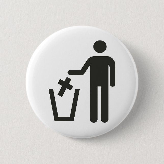 Apostasy 6 Cm Round Badge (Front)