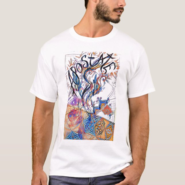 Apostate Colourful Free Doodle Drawing T-Shirt (Front)