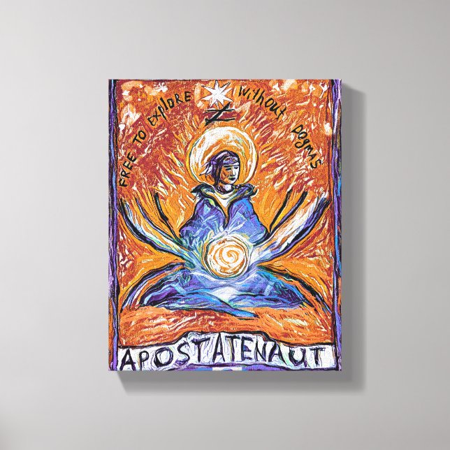 Apostatenaut - explore without dogmas canvas print (Front)