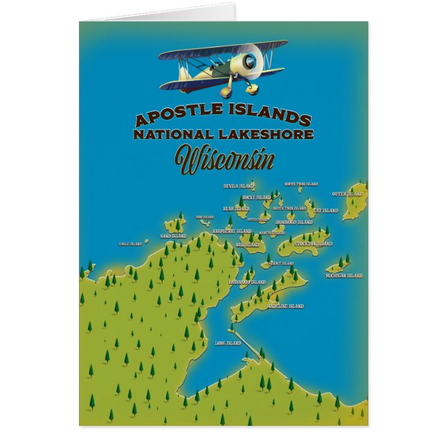 Apostle Islands National Lakeshore map (Front)