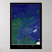Apostle Islands National Lakeshore Satellite Map