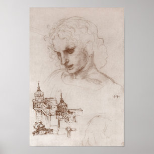 Apostle Jacobus Sforza Castle, Leonardo da Vinci Poster