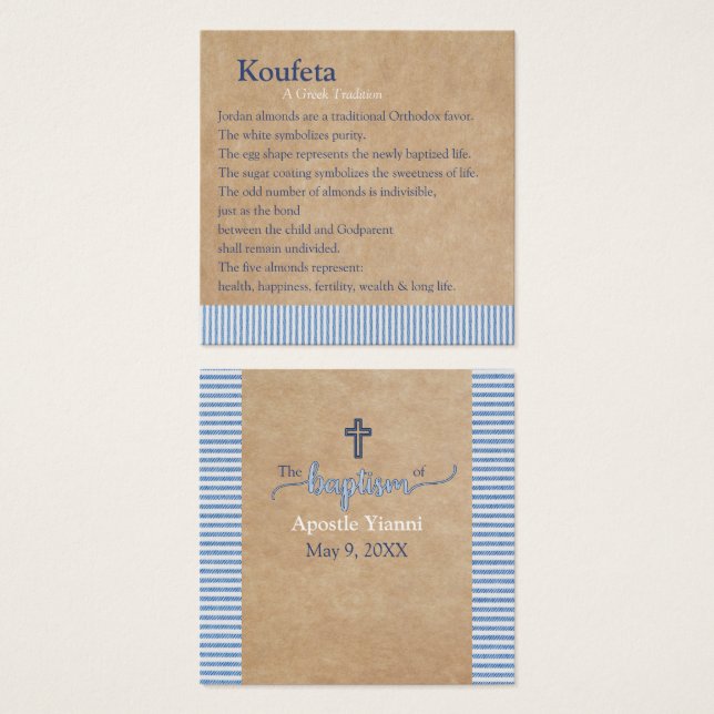 Apostle Koufeta Card (Front & Back)