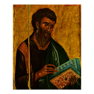 Apostle Matthew Orthodox Christian Byzantine Icon Poster