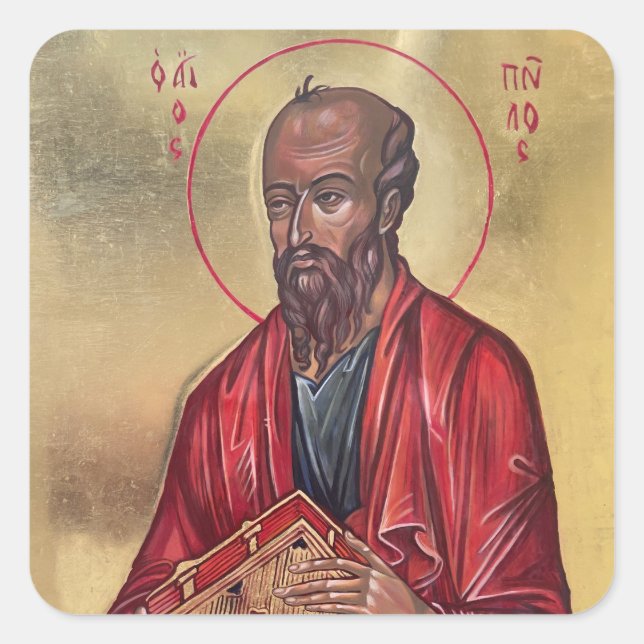 Apostle Paul Square Sticker (Front)