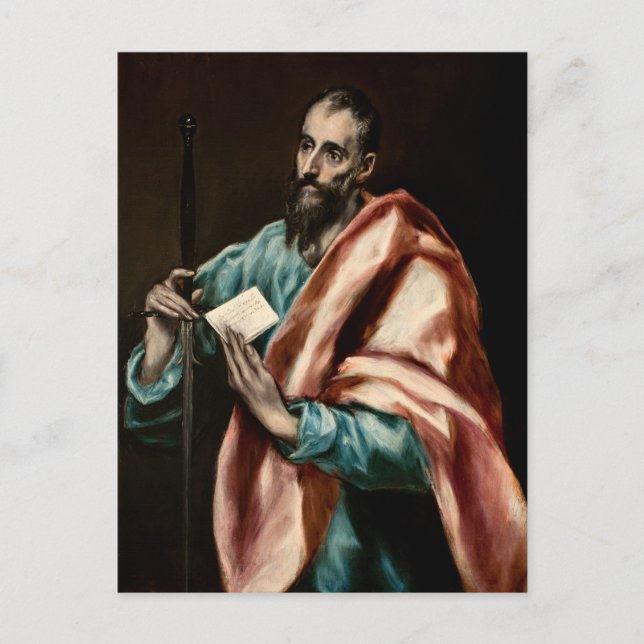 Apostle St. Paul by El Greco Postcard (Front)