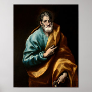 Apostle St. Peter by El Greco Print