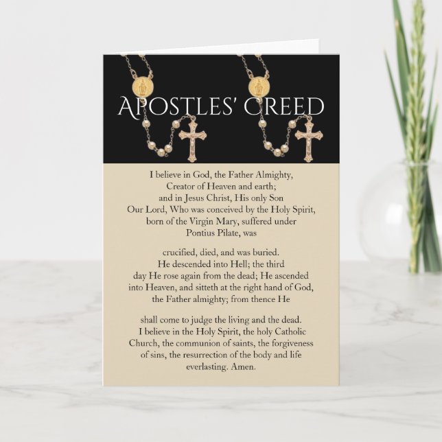 APOSTLES' CREED CARD (Front)