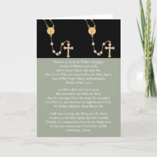 "Apostles Creed" Prayer Card