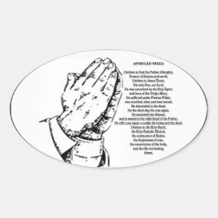 Apostles creed prayer Sticker