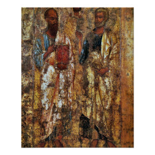 Apostles Peter and Paul Byzantine Icon Poster