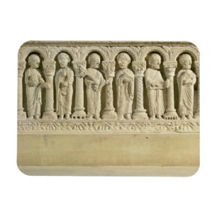 Apostles under Arcades, carved relief, c.1150 (sto Magnet