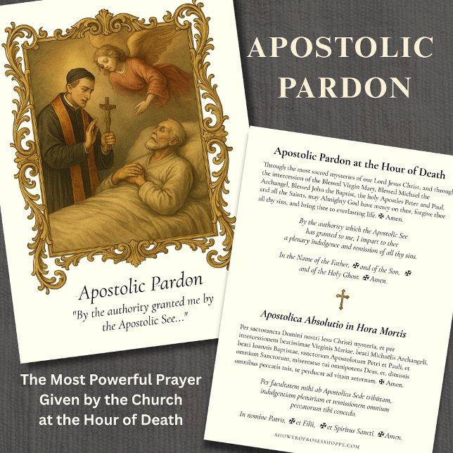 Apostolic Pardon Long Form Latin Prayer Card (Creator Uploaded)