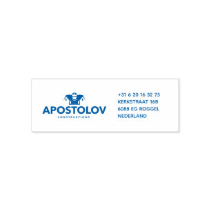 APOSTOLOV CONSTRUCTIONS SELF-INKING STAMP
