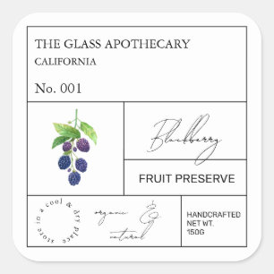 Apothecary Blackberry Label