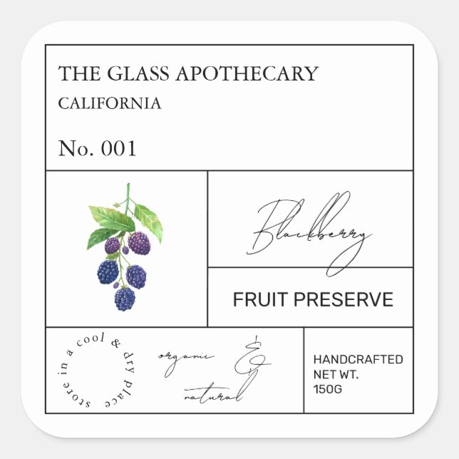 Apothecary Blackberry Label (Front)