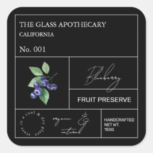 Apothecary Blueberry Label