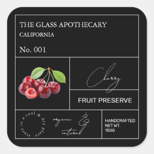 Apothecary Cherry Label