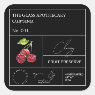 Apothecary Cherry Label