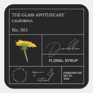 Apothecary Dandelion Label
