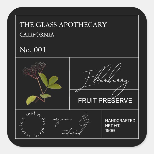 Apothecary Elderberry Label (Front)