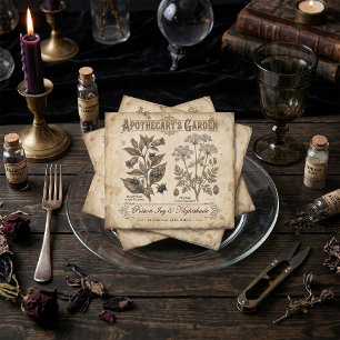 Apothecary Garden Poison Nightshade Napkin