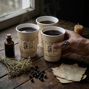 Apothecary Garden Poison Nightshade Paper Cups