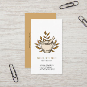 Apothecary Herbalist Business Card