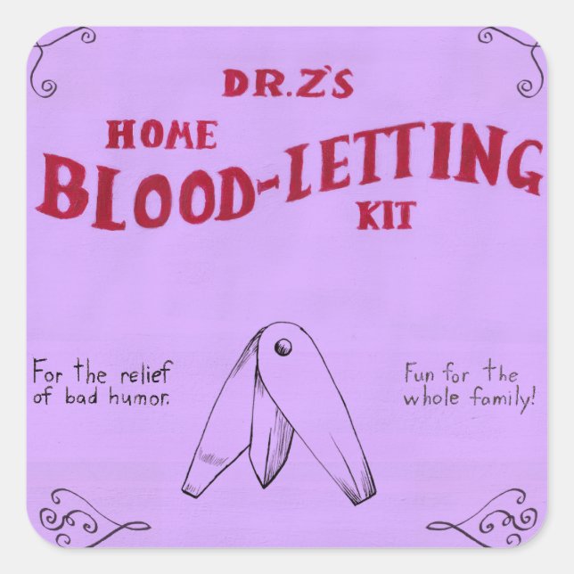 Apothecary Label Bloodletting Kit (Front)