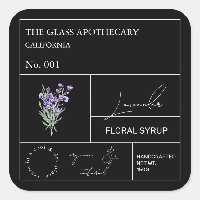 Apothecary Lavender Label (Front)